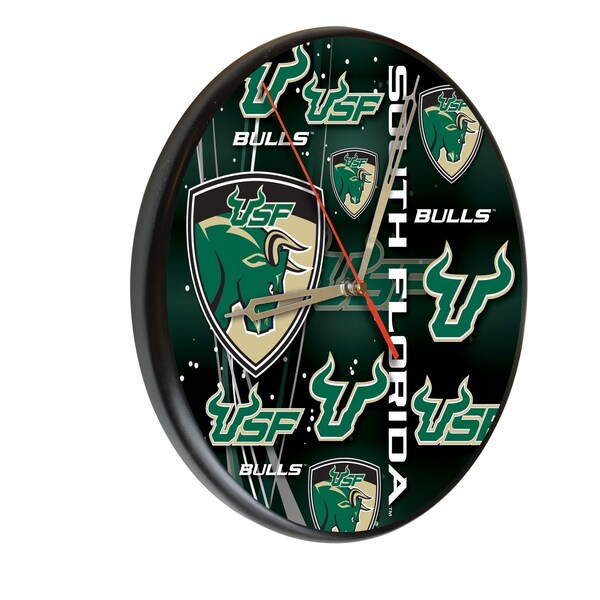 University of South Florida 13" Solid Wood Clock