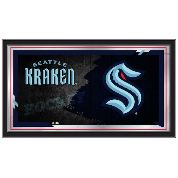 Seattle Kraken 15" x 26" Hockey Collector Mirror by Holland Bar Stool Company