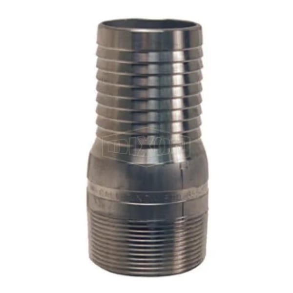 King Combination Nipple, 1-1/2 in, BSPT, 316 SS, Domestic