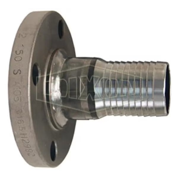 King Combination Nipple, 2 in x 5-1/16 in L Flange x Hose Shank, Carbon Steel, Domestic