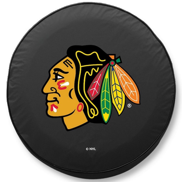 21 1/2 x 8 Chicago Blackhawks Tire Cover
