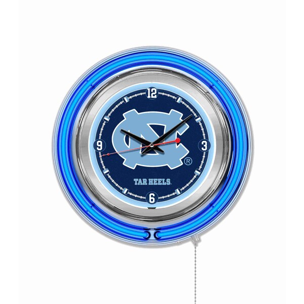 University of North Carolina Double Neon 15" Clock