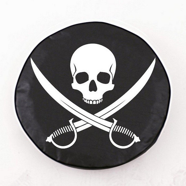 21-1/2" x 8" Jolly Roger (Clean) Tire Cover