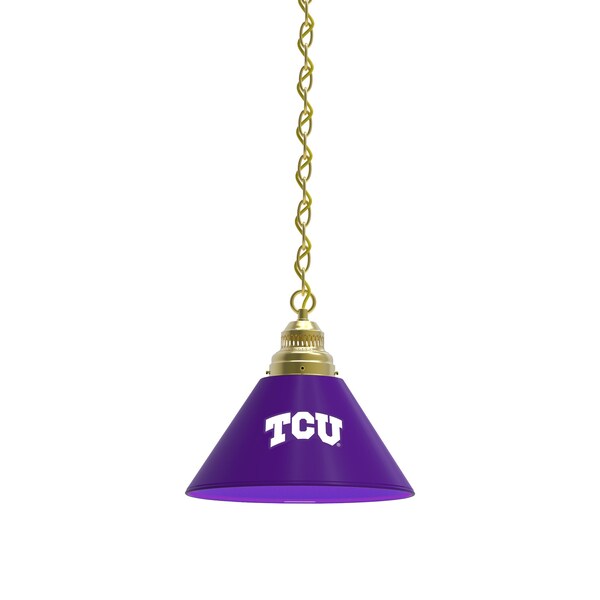 TCU Pendant Light, Brass Fixture