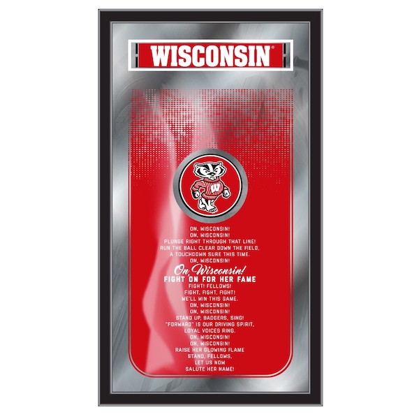 Wisconsin 26" x 15" Fight Song Mirror