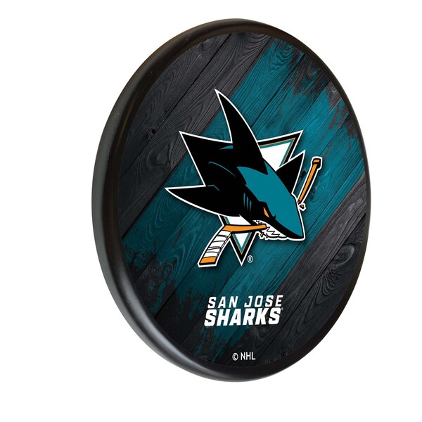 San Jose Sharks 13" Solid Wood Sign