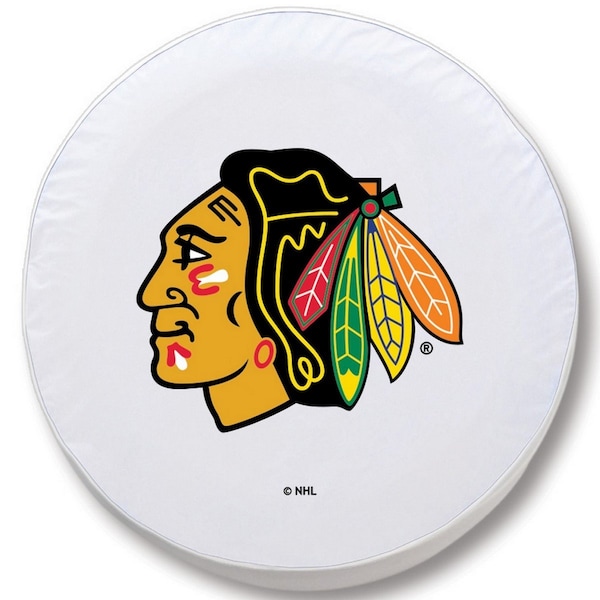 21 1/2 x 8 Chicago Blackhawks Tire Cover