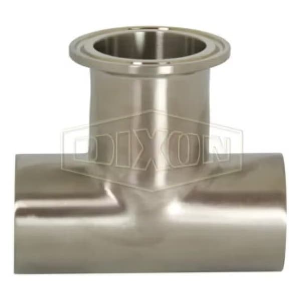 Branch Tee, 2 in, Clamp x Weld, 304 SS, Domestic