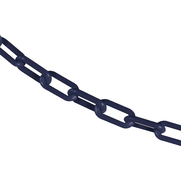 1.5" x 25' Cobalt Blue Plastic Safety Chain