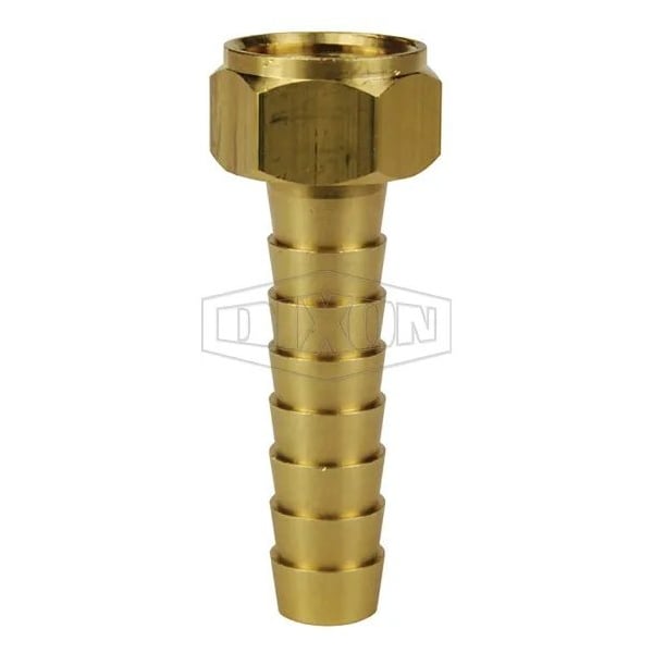 Long Shank Coupling, 3/4 in Nominal, Female NPSM x Hose End Style, Domestic