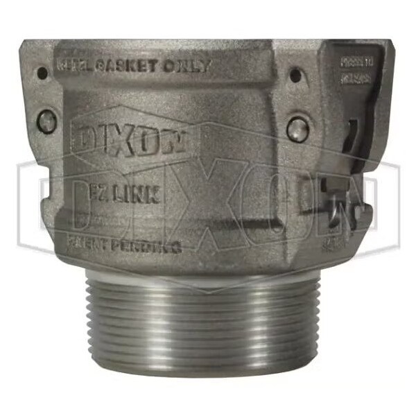 EZLink Type B Armless Cam and Groove Coupling, 1-1/2 in Nominal, Coupler x MNPT End Style, A356 Alu