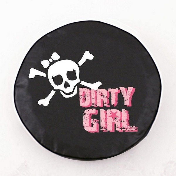 21-1/2" x 8" Dirty Girl (Skull) Tire Cover