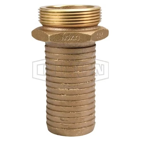Long Shank Coupling, 2-1/2 in Nominal, Male NST x Hose End Style, Domestic