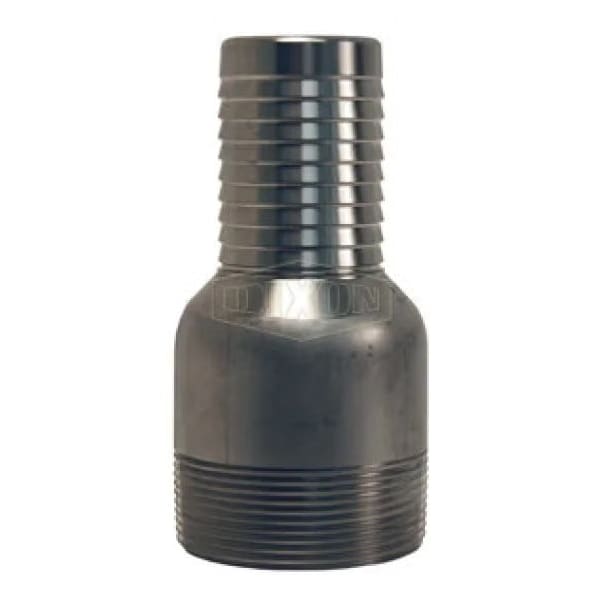 Jump Size King Combination Reducing Nipple, 1-1/4 x 1 in, NPT x Hose Shank, 316 SS, Domestic