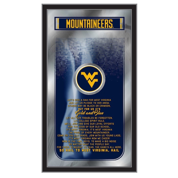 West Virginia 26" x 15" Fight Song Mirror