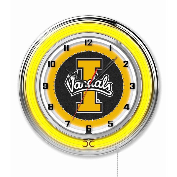 University of Idaho Double Neon 19" Clock