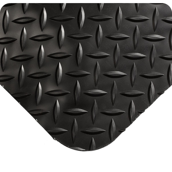Antifatigue Mat, 10 ft. L x 2 ft. W, Black