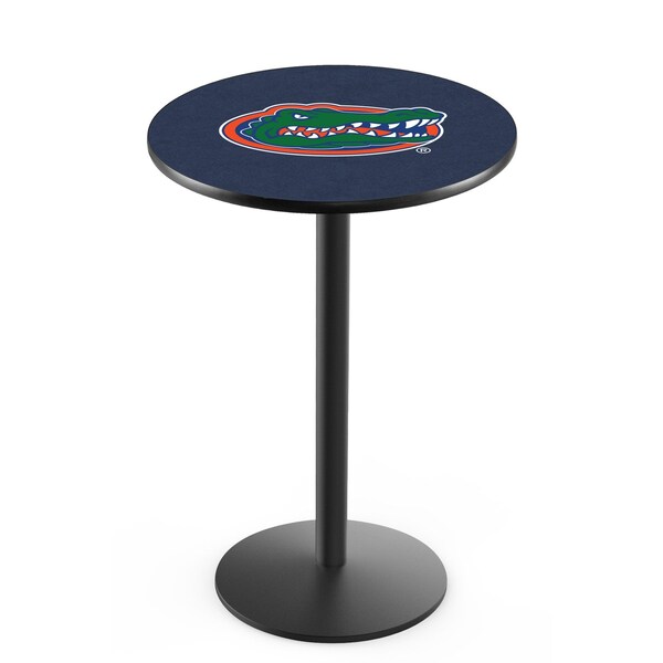 42" Blk Wrinkle Florida Pub Table, 36" dia. Top