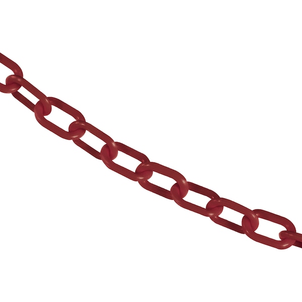 1" x 500' Crimson Plastic Safety Chain
