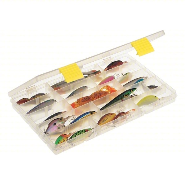 Compartment Box with Plastic, 1 3/8 in H x 9 1/8 in W