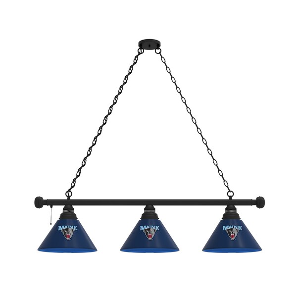 Maine 3 Shade Billiard Light, Black Fixture