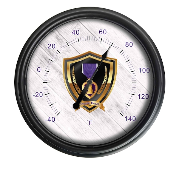 Purple Heart Indoor/Outdoor LED Thermometer