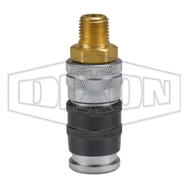 Parker by  E-Z-mate Industrial Quick Disconnect Coupler, 3/8-18 Nominal, 300 psi Pressure, Steel, Do