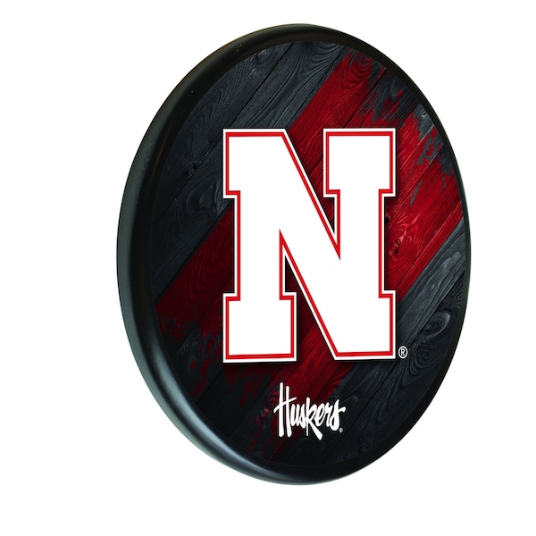 University of Nebraska 13" Solid Wood Sign