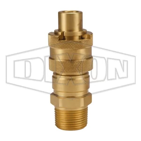Dix-Lock N Series Interchange Male Quick Disconnect Pneumatic End Plug, 1-11 Nominal, Quick Disconn