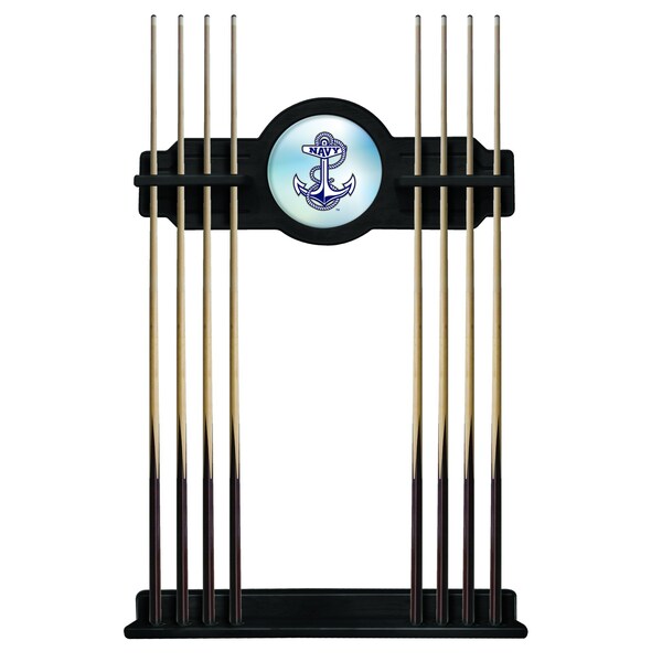 US Naval Academy NAVY Cue Rack in Black Finish