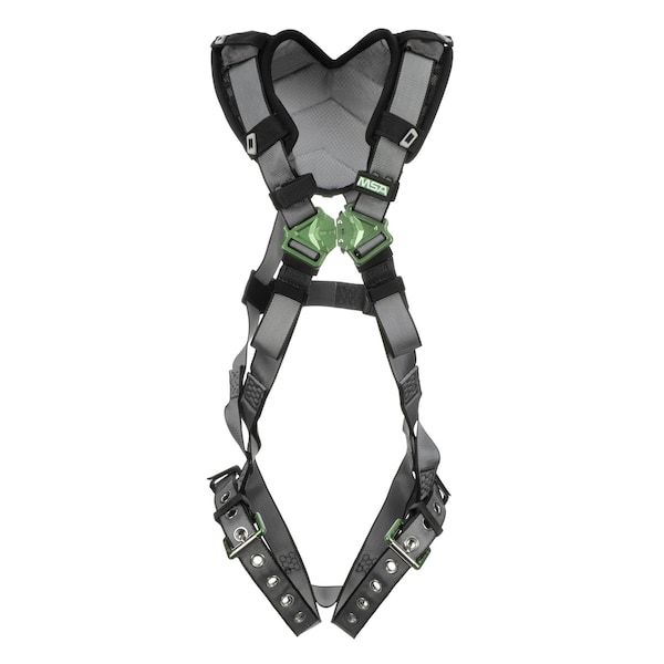 V-FIT Harness, M, 400 lb., Quick-Connect Chest/ Tongue Leg Straps, Back D-Ring, Shoulder Padding