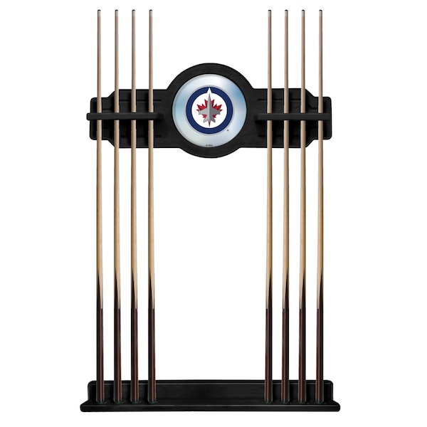 Winnipeg Jets Cue Rack in Black Finish