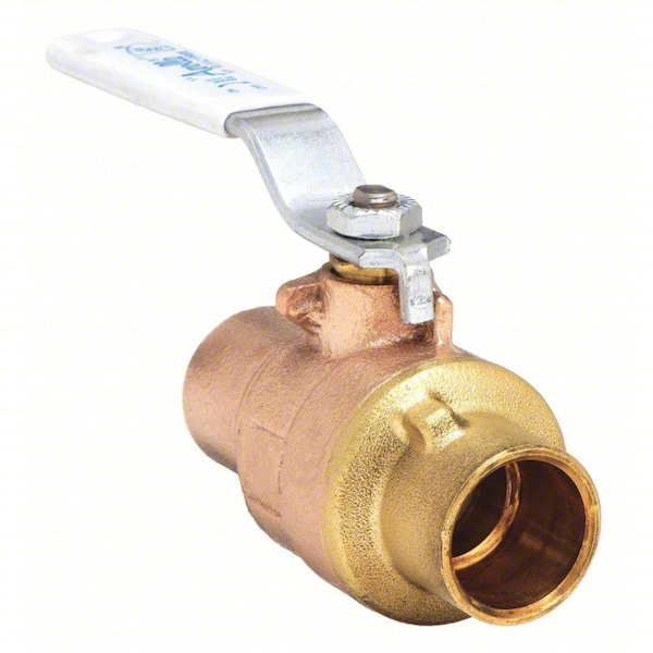 1-1/4" Sweat Bronze Ball Valve 2-Way