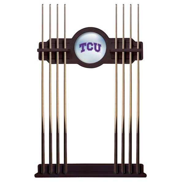 TCU Cue Rack in English Tudor Finish