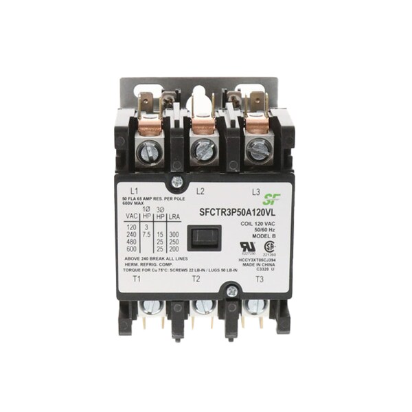 3Pole 50amp 120v Contactor
