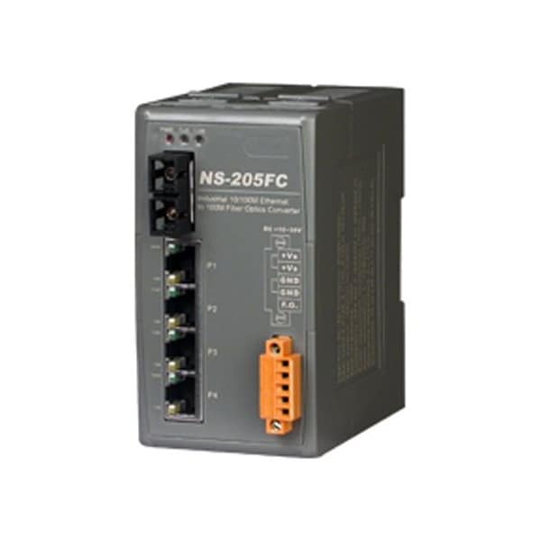 Unmanaged4portIndustrial10/100Base-T(X)w/100Base-FXFiber, NS205FC