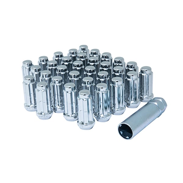 8 Lug Kit 14 Millimeter X 2 Thread Size 60 Degree Conical Spline Drive Spline Drive Acorn