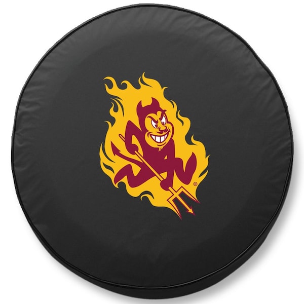 21 1/2 x 8 Arizona State Tire Cover with Sparky Logo