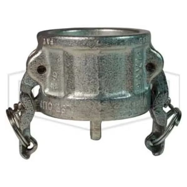 Boss-Lock Type H Cam and Groove Dust Cap, 4 in, Malleable Iron, Domestic