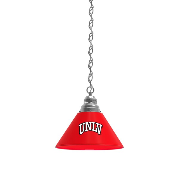 UNLV Pendant Light, Chrome Fixture
