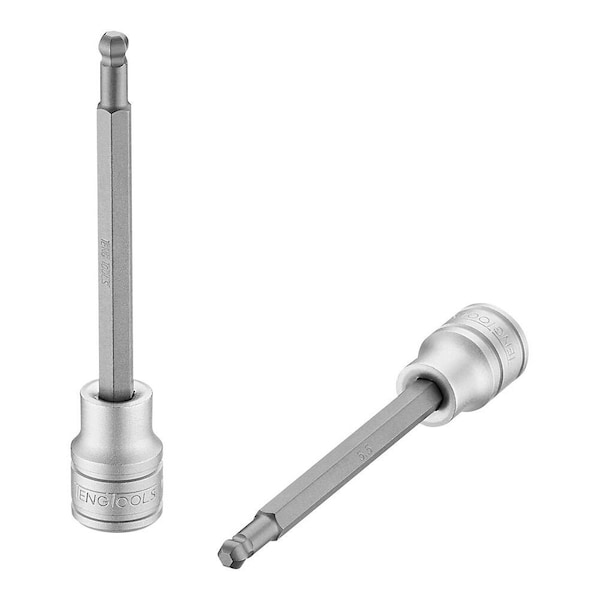 5.5mm 3/8 Inch Drive Metric Extra Long Ball End Hex Bit Chrome Vanadium Socket