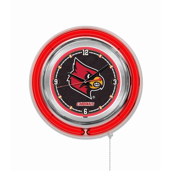 University of Louisville Double Neon 15" Clock