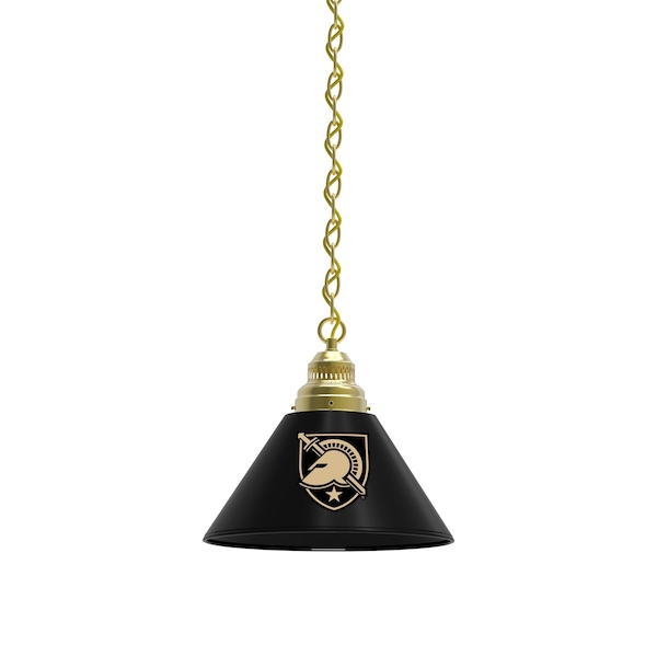US Military Academy ARMY Pendant Light, Brass Fixture