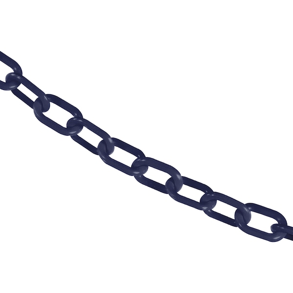 1" x 50' Cobalt Blue Plastic Safety Chain