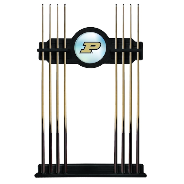 Purdue Cue Rack in Black Finish