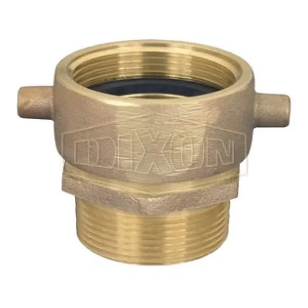 The Right Connection Pin Lug Adapter, 2-1/2 in, FNYC x MNPT, Cast Brass, Domestic