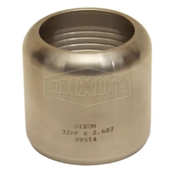 Internal Expansion Sanitary Flow Chief Ferrule, 2-11/16 in L, 304 SS, Domestic