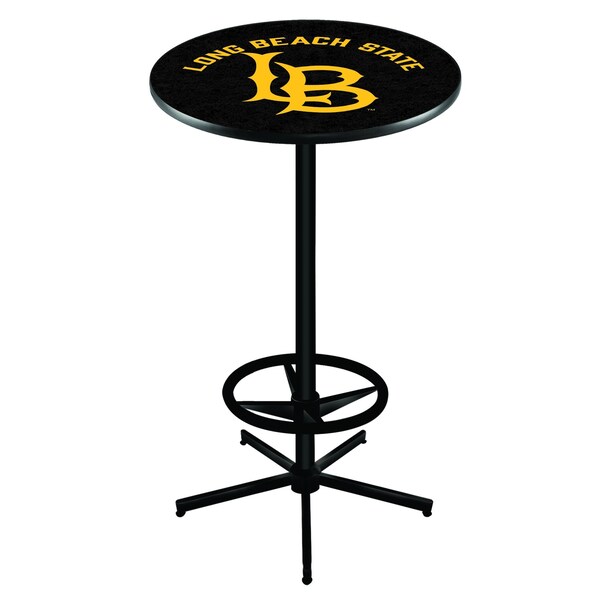 42" Black Long Beach State University Pub Table
