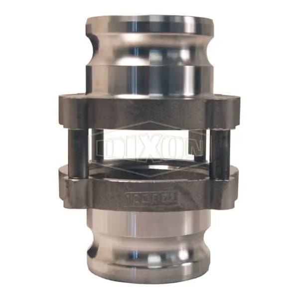 In-Line Cam and Groove Sight Glass, 3 x 4 in Nominal, Adapter End Style, Aluminum, Domestic