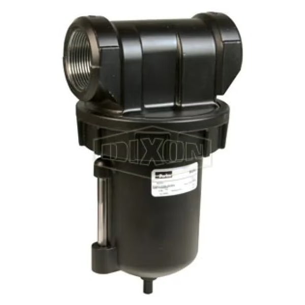 Watts by Hi-Flow Filter with Sight Glass, 1-1/2 in Port, 250 psig Pressure Range, 450 SCFM Flow Rate